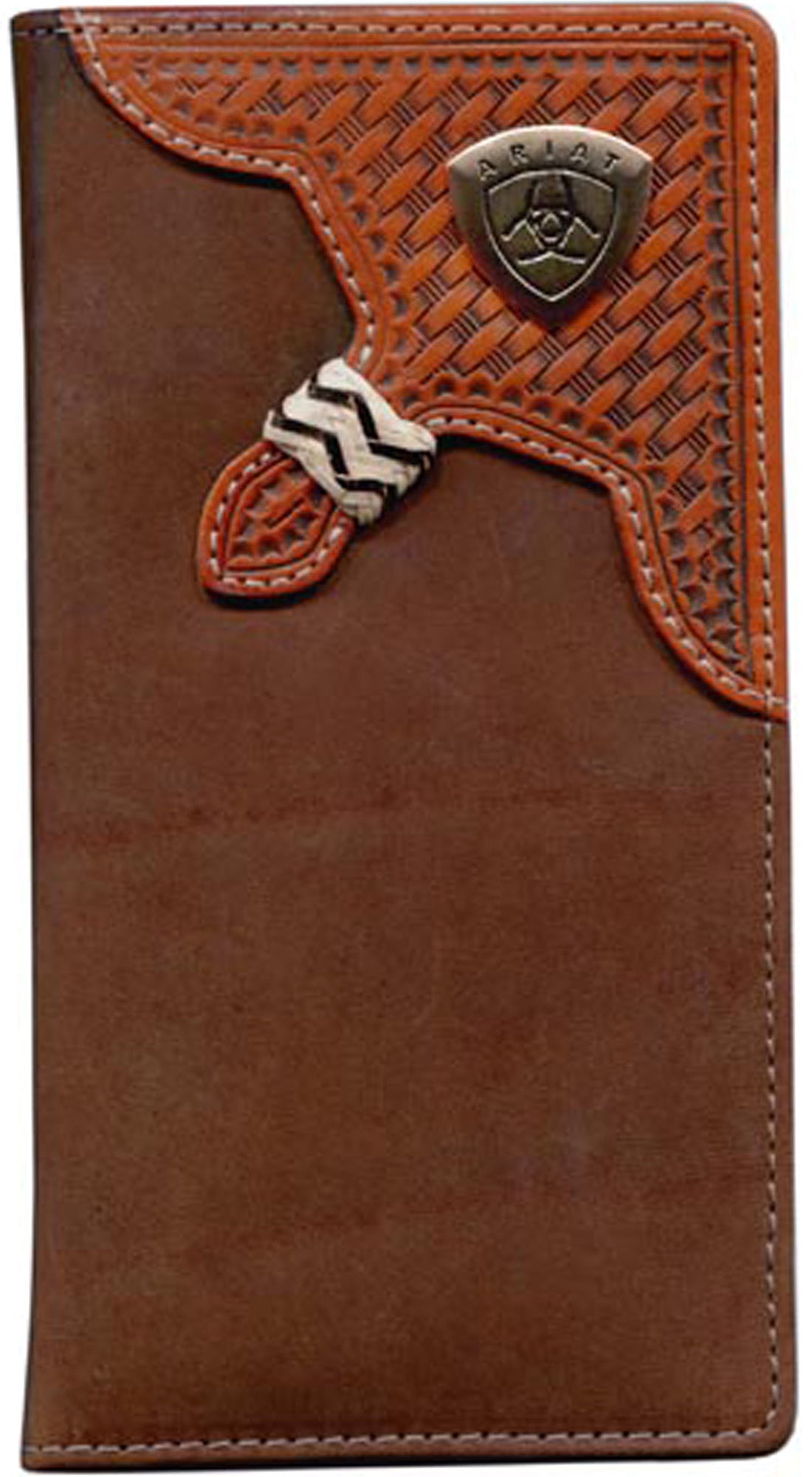 Ariat - Wallet - Rodeo Basket Weaven Overlay Wallet - Leather