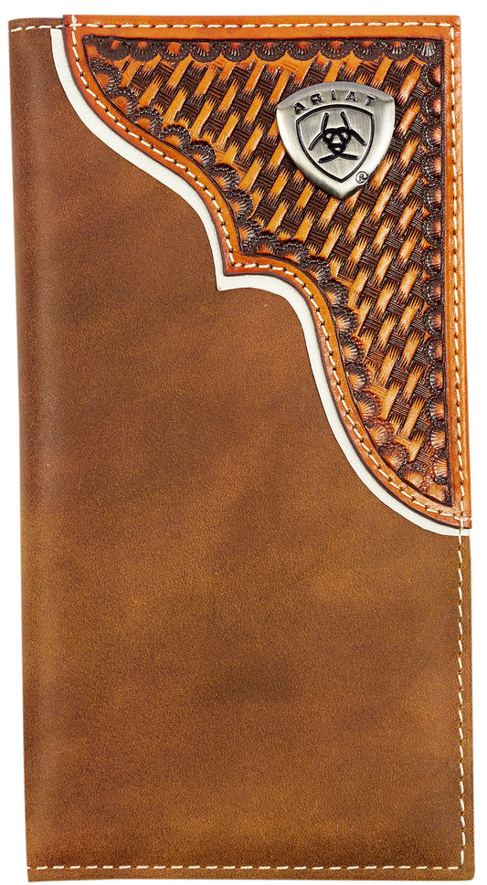 Ariat - Wallet - Rodeo Basket Weave Overlay Wallet - Leather