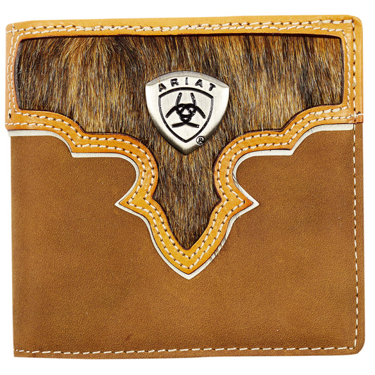 Ariat - Wallet - Bi Fold Two Toned Hair On Wallet - Leather