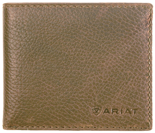 Ariat - Wallet - Bi Fold Logo Distressed Brown Wallet - Leather