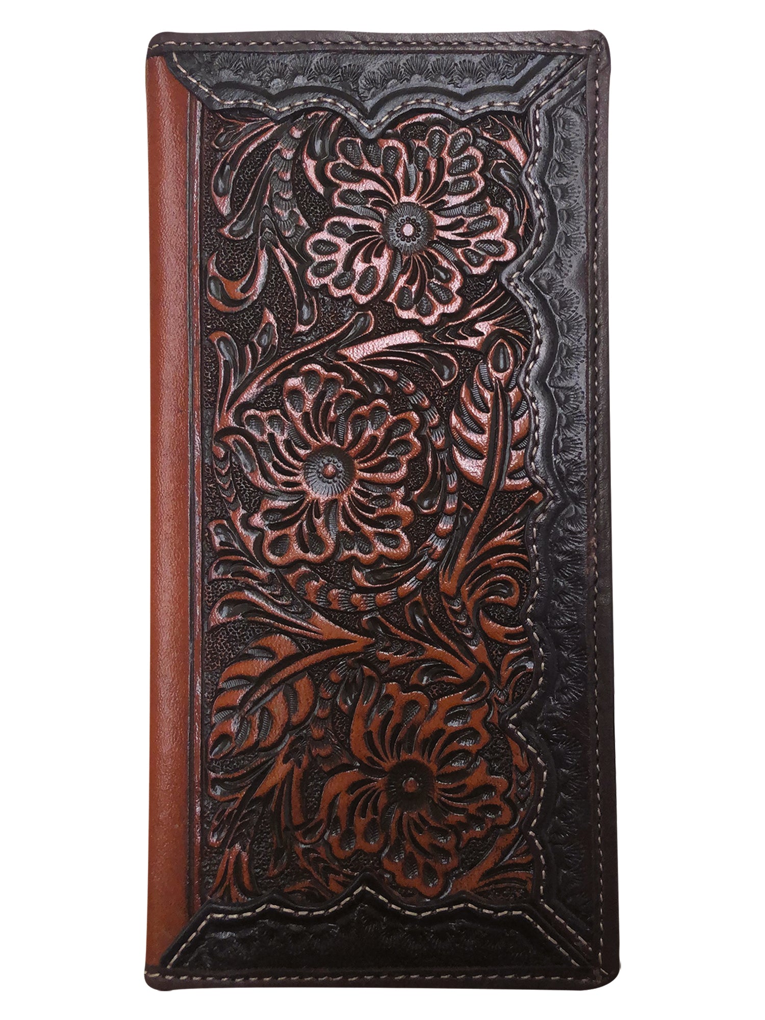 Roper Rodeo Tooled Leather Black Wallet – City N Country
