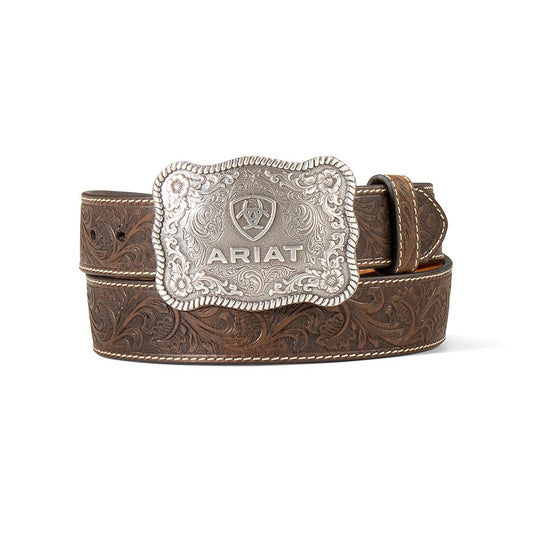 ARIAT - MENS EMBOSSED PLATE - BUCKLE BELT - City and Country