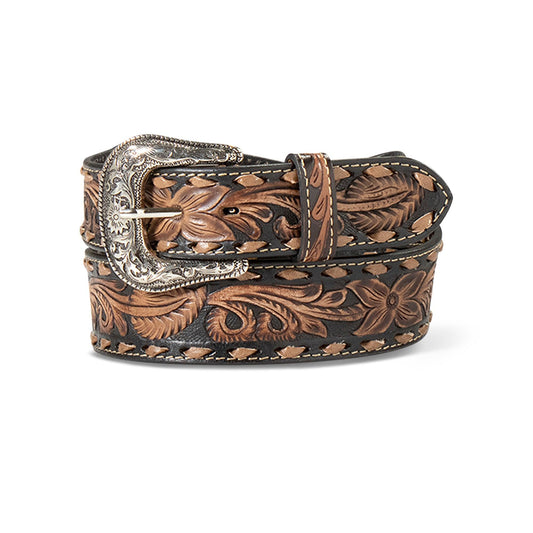 ARIAT - HAND TOOLED FLORAL BELT - City N Country