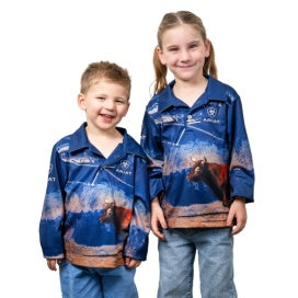 ARIAT KIDS FISHING SHIRT BULLCATCHER