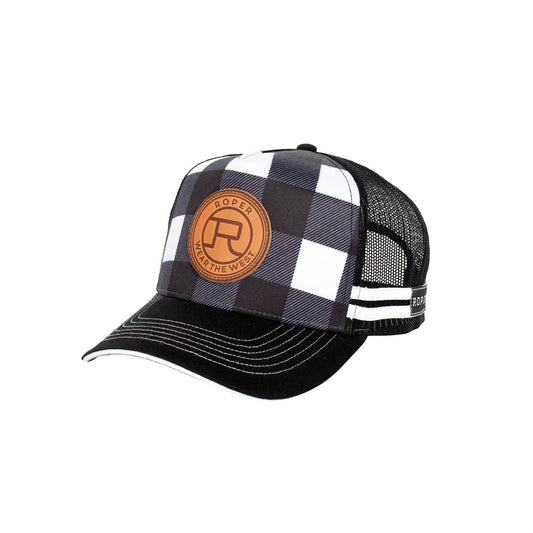 ROPER - TRUCKER CAP - BLACK/WHITE - City N Country