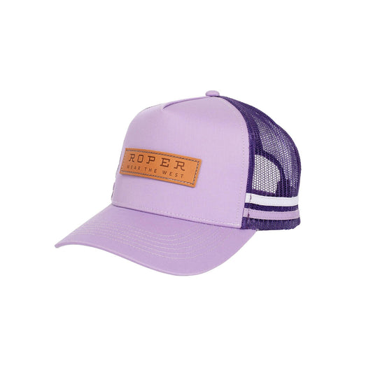 ROPER - TRUCKER CAP LEATHER PATCH - VIOLET - City N Country