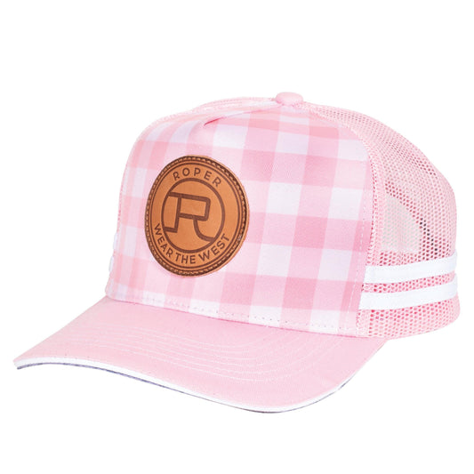 ROPER - TRUCKER CAP MINI PLAID - PINK.LIGHT PINK - City N Country