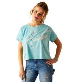 ARIAT - WMS MILLS SS T-SHIRT - MARINE BLUE - City N Country