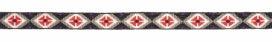 SUNBODY - HATBAND 15 BEAD SUEDE TIE END - BLACK/MULTI DIAMOND - City and Country