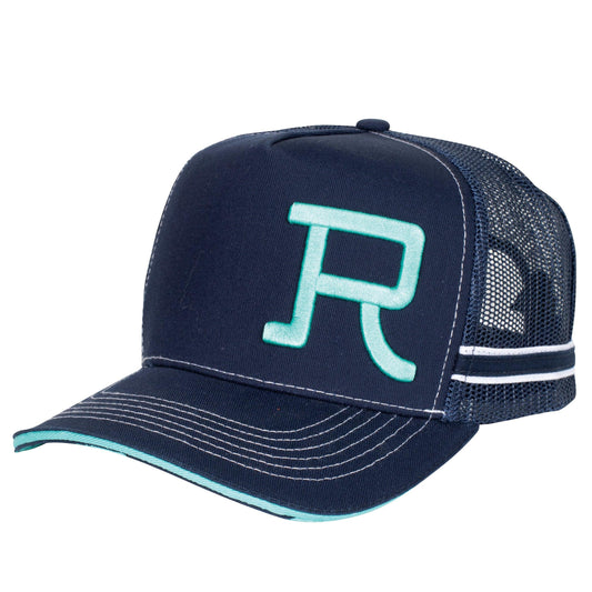 ROPER - TRUCKER CAP BRANDED - NAVY/TORQUOISE - City N Country