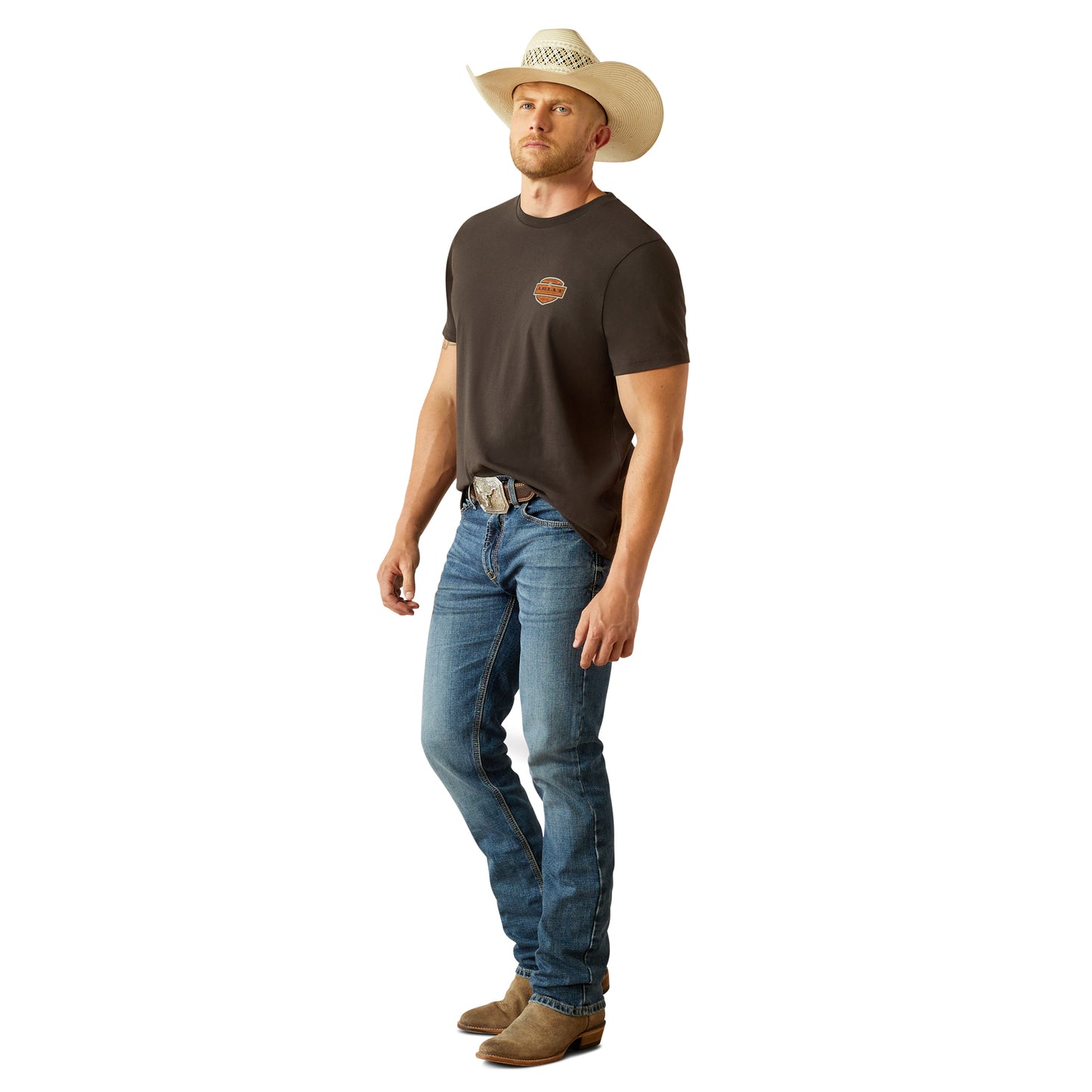 Ariat - Shirt - Mens - Ol' Style Lockup Tee - Vintage Black