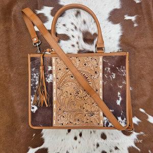 BR - ALLY SHOULDER BAG/ LAPTOP BAG - CHOC - City and Country