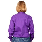 JC Women's - Jahna Workshirt - 1/2 Button - PURPLE