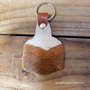 Bushfire Road - TAGS COWHIDE KEY RING - City N Country