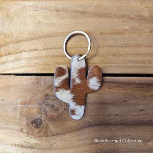 Bushfire Road - COWHIDE KEY RING - City N Country