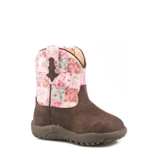 ROPER - TODDLERS FLORAL SHINE - BROWN