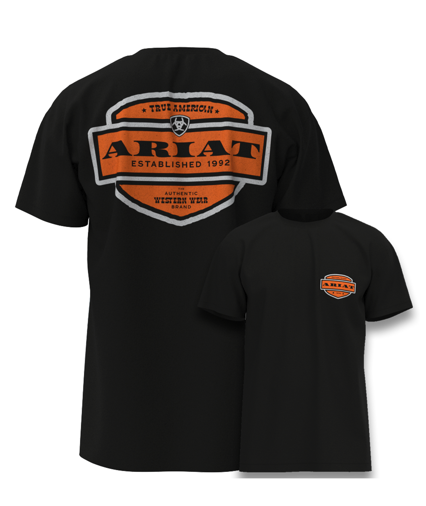 Ariat - Shirt - Mens - Ol' Style Lockup Tee - Vintage Black