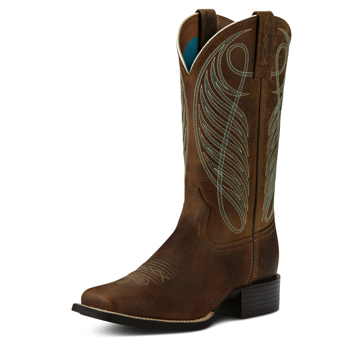 ARIAT - WOMEN'S ROUND UP WIDE SQUARE TOW - POWER BROWN - City N Country
